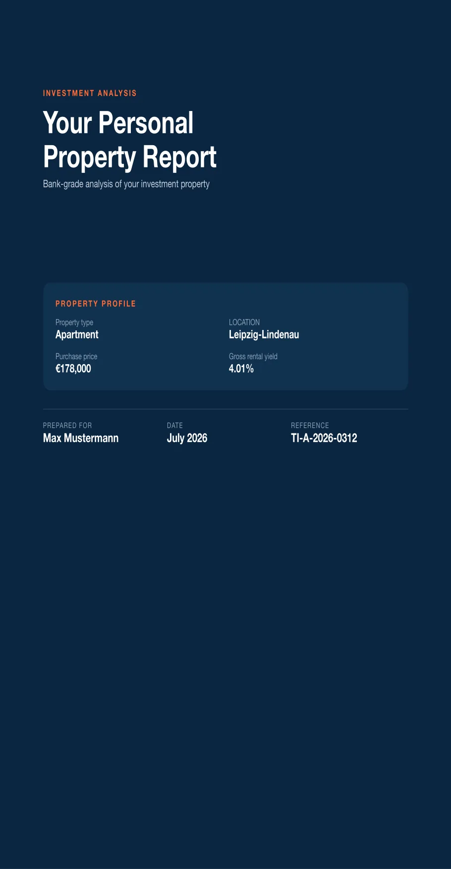 Sample report — 1